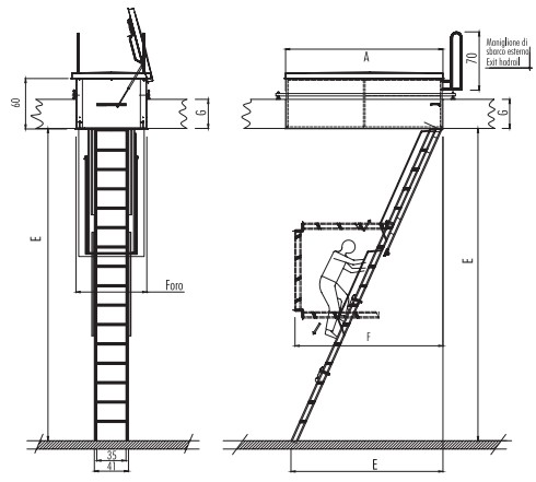 TERRASSE ESCAMOTABLE TECNIQUE ESCALIERS ESCAMOTABLES TERRASSE