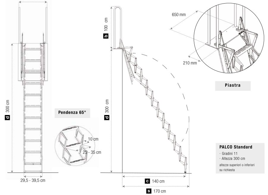 escalier escamotable retractable